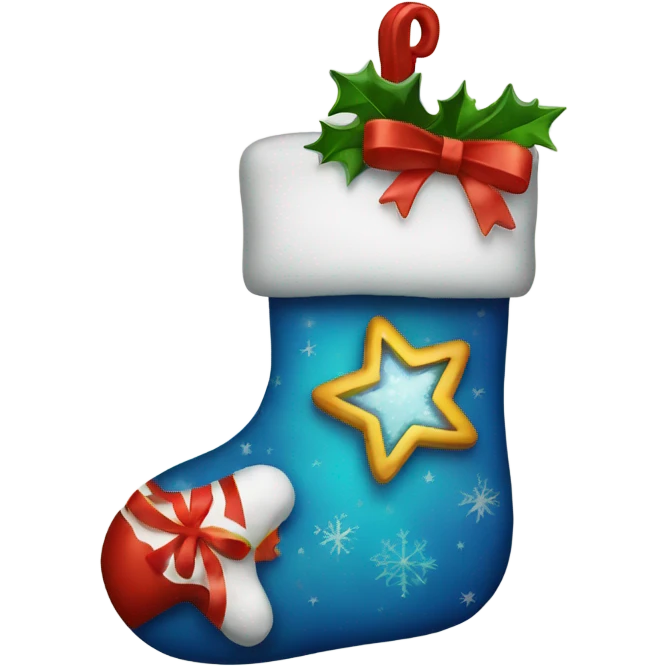 Christmas stocking emoji