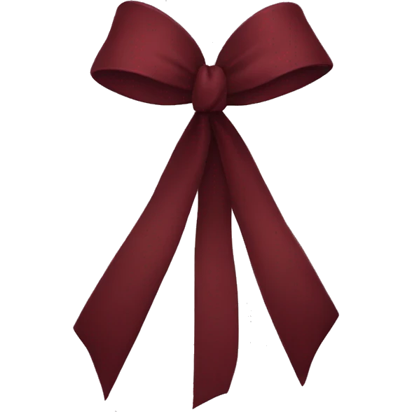 Dark red bow emoji