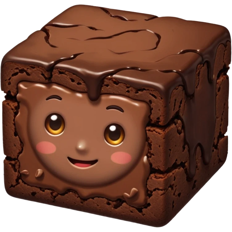 chocolate brownie  emoji