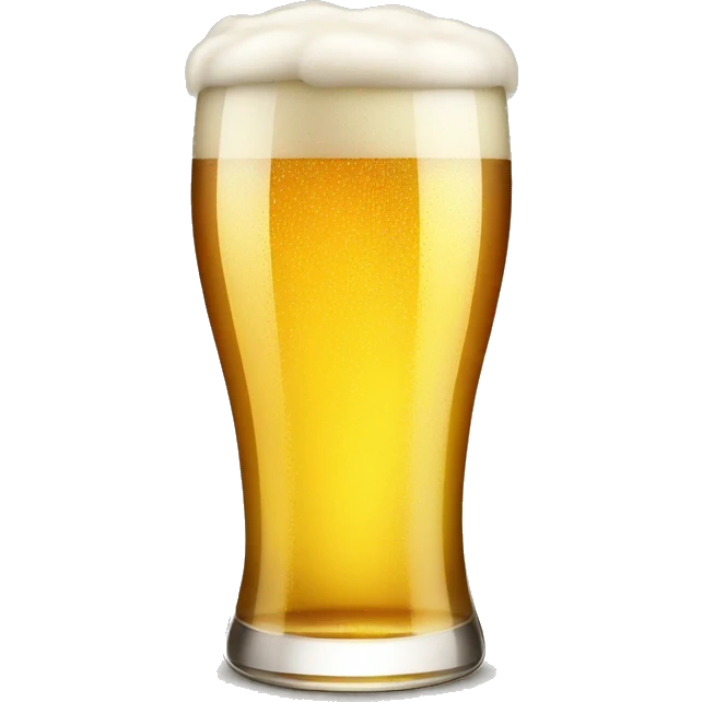 New Year's glass of beer emoji