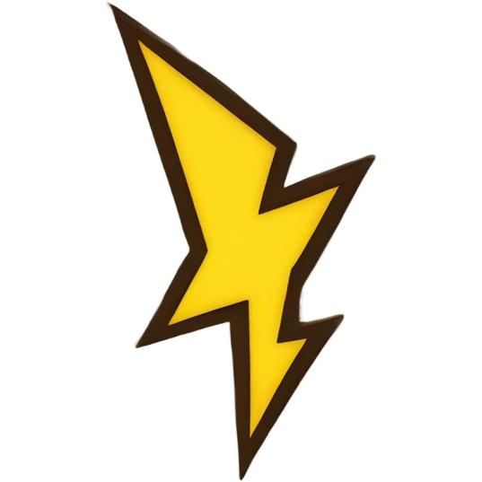 Lightning bolt paper scroll emoji
