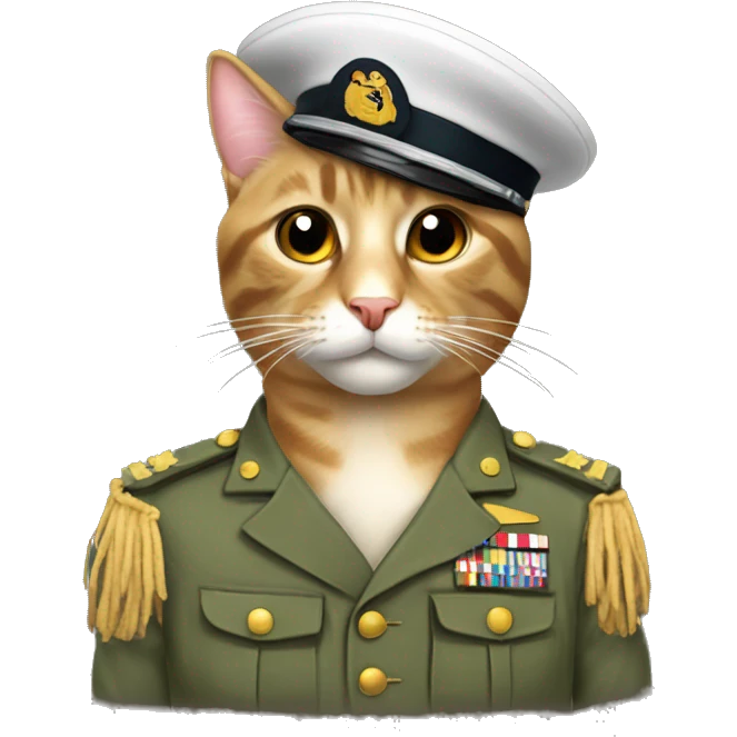 Gato militar  emoji