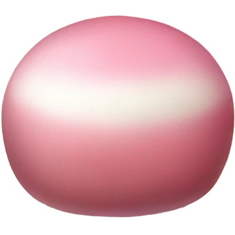 Red bean mochi emoji