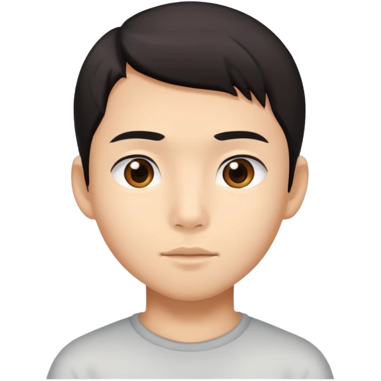 Asian descent boy face emoji
