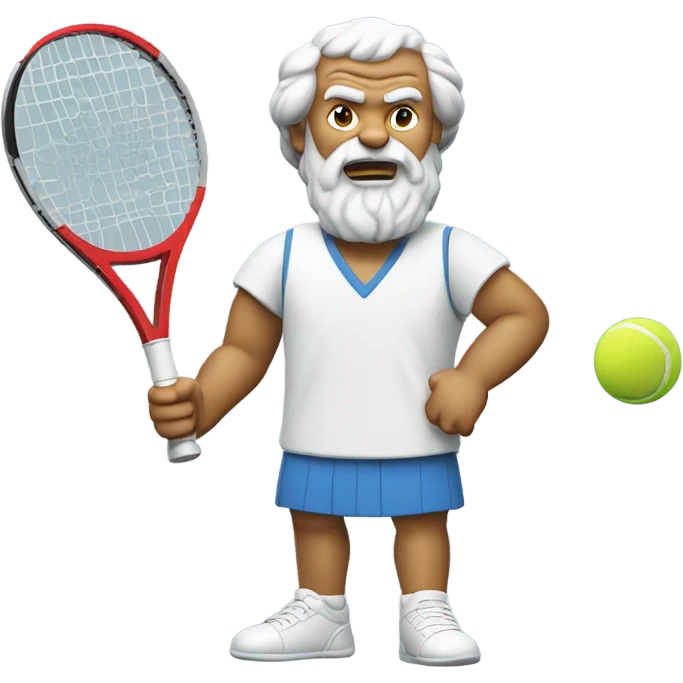 Socrates playing tennis  emoji