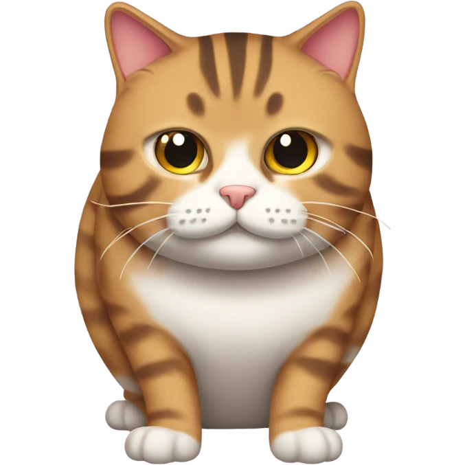 Fat tabby cat emoji