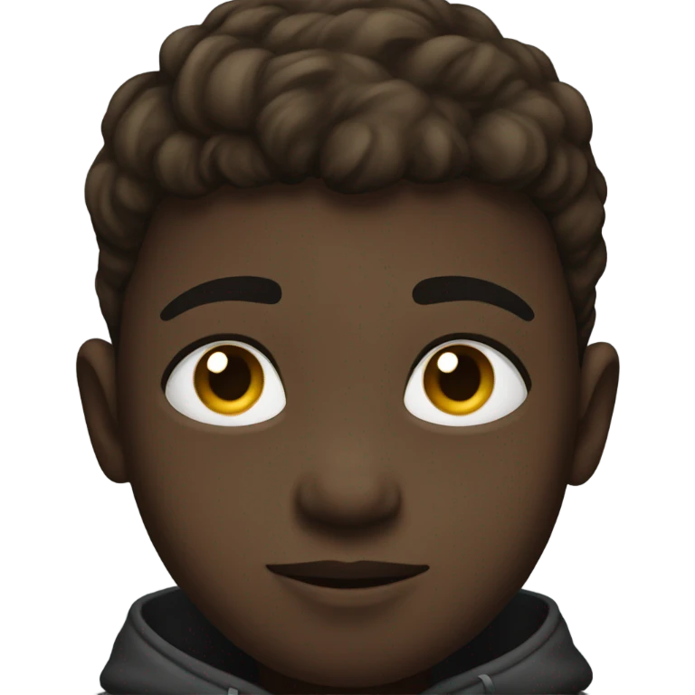 Black kid side eyeing emoji