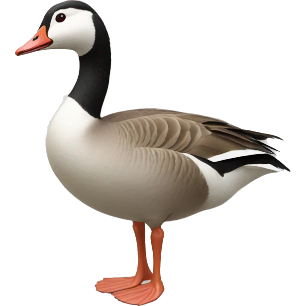 Candian goose standing honking emoji
