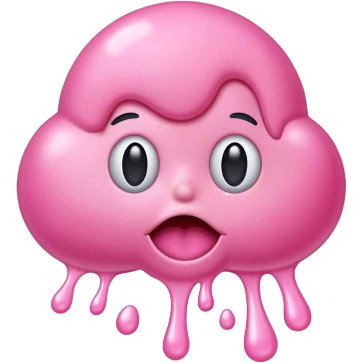 chewed bubble gum splash emoji