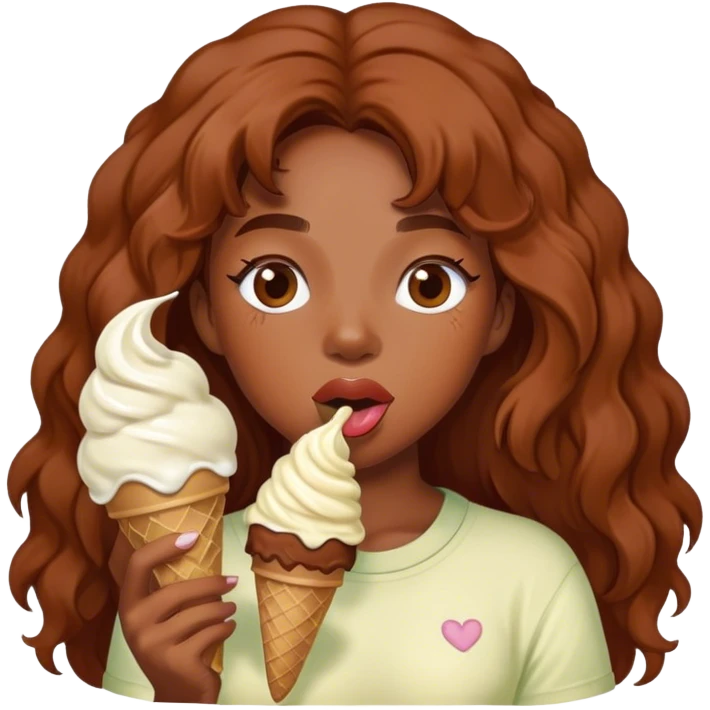 Sza eating ice cream  emoji