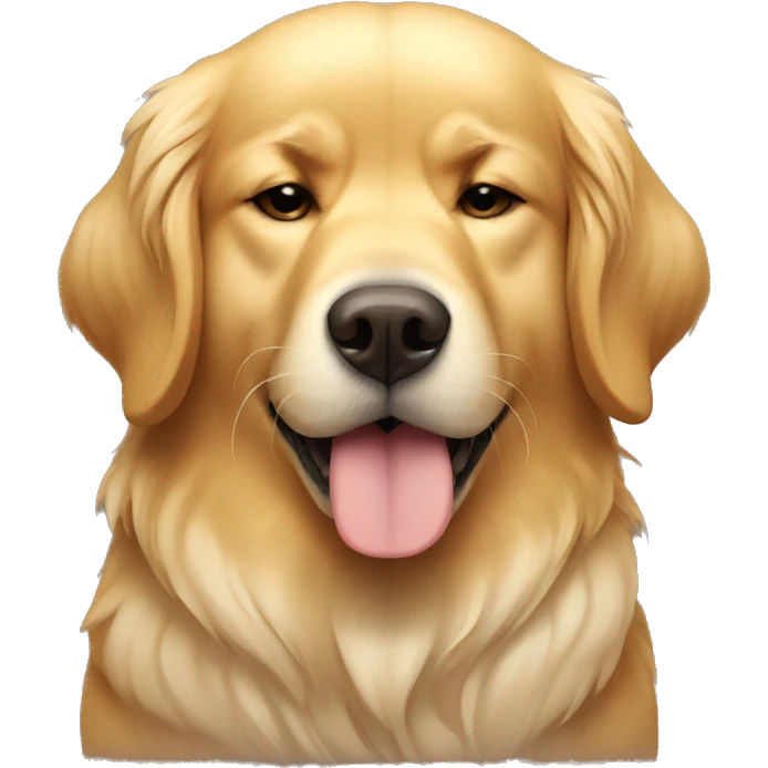 Sleepy golden retriever  emoji