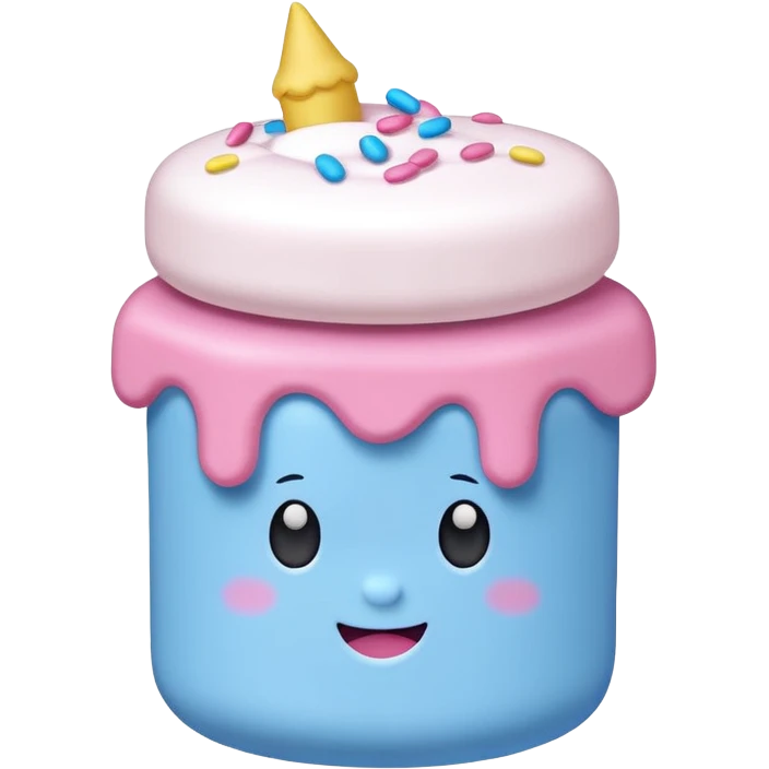 marshmallow colorful accessorized emoji