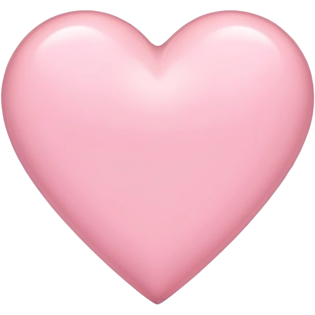 Light pink heart emoji