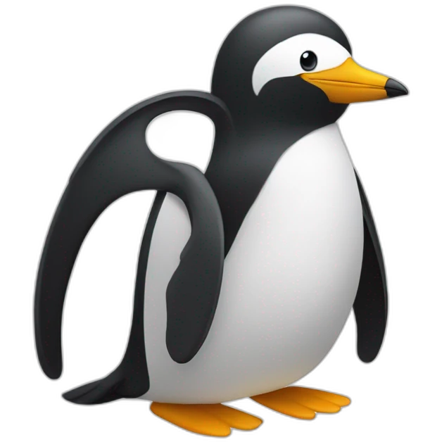 Pingouin trisomique emoji