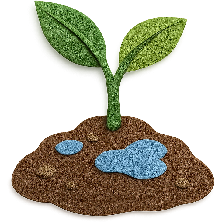 wet soil emoji