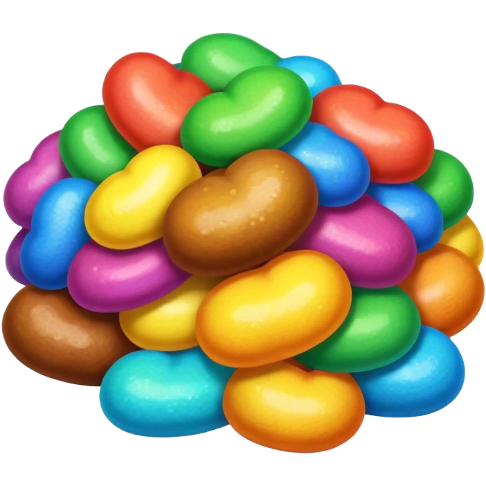 Rainbow poop emoji