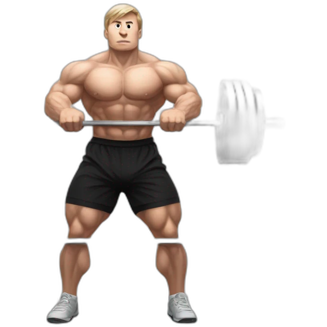 Ilya bogatov doing dead lift emoji