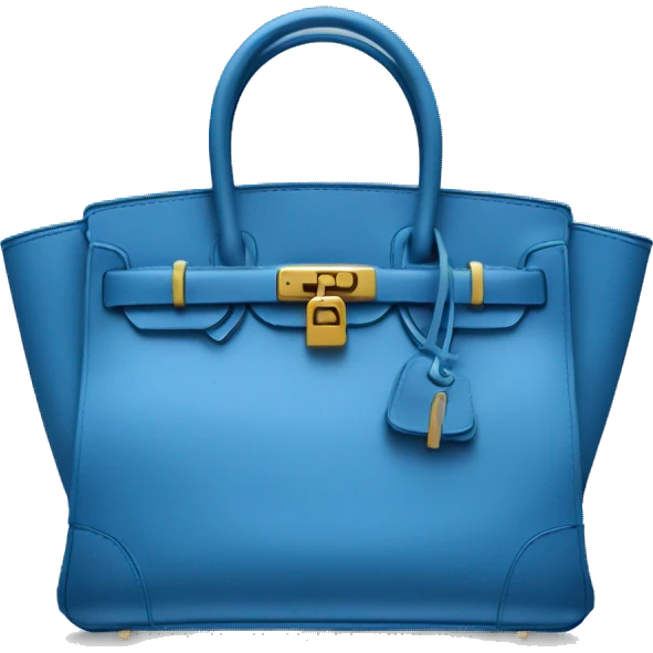Blue Birkin bag emoji