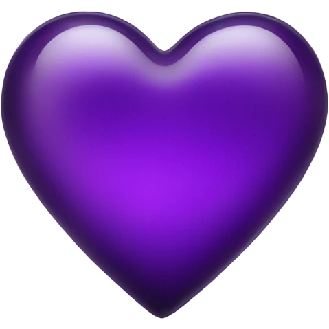 glass dark purple heart  emoji