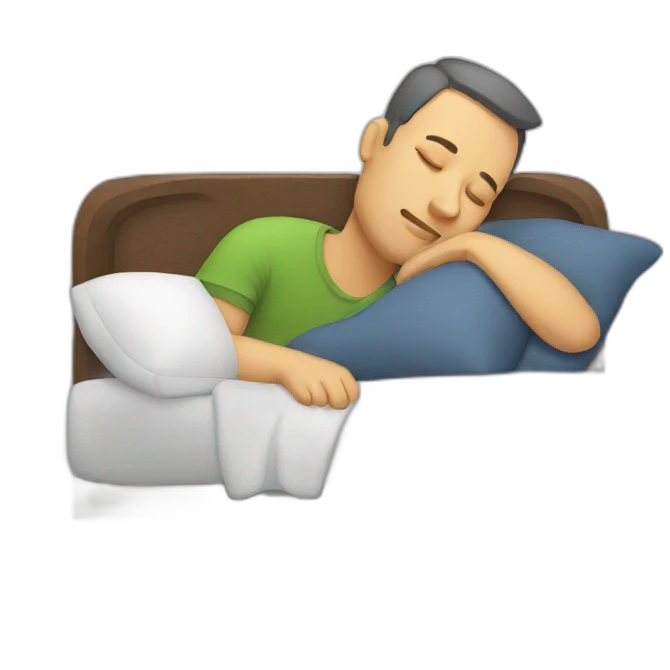 man sleeping emoji