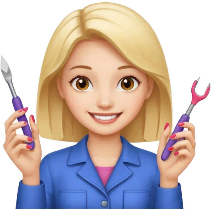 Girlwith nail tools  emoji