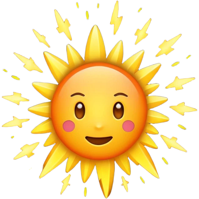 des étincelles lumineuses emoji