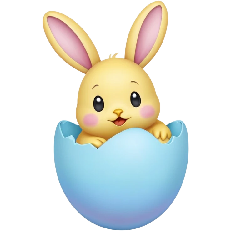 Cute Easter emoji pastel colors ￼ emoji