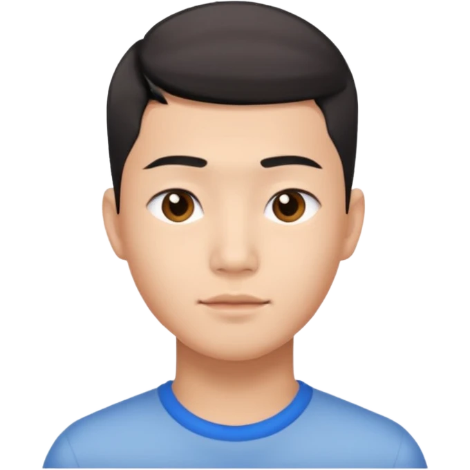 Young Asian man who has a fade  emoji