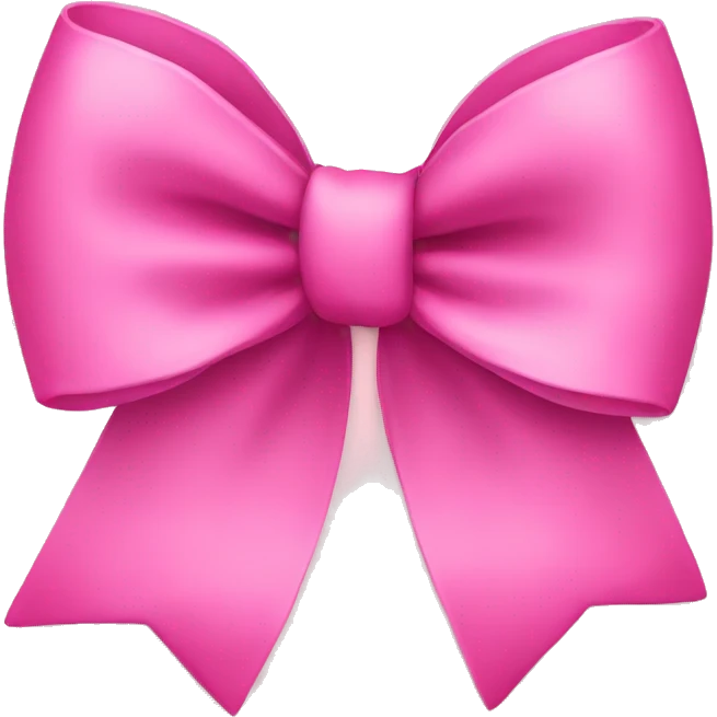Pink bow emoji