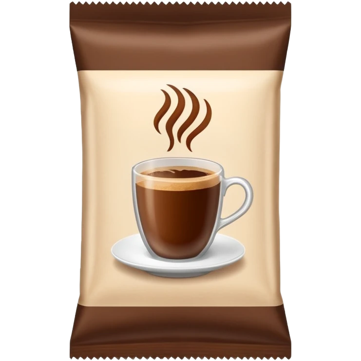 instant coffee sachet emoji
