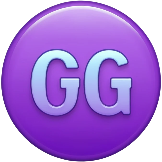 Purple circle 🟣 with letters “iG” emoji