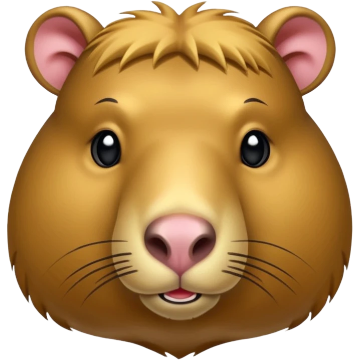 uma moeda de capybara fofinha kawai emoji