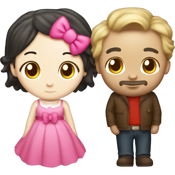hello kitty and daniel emoji