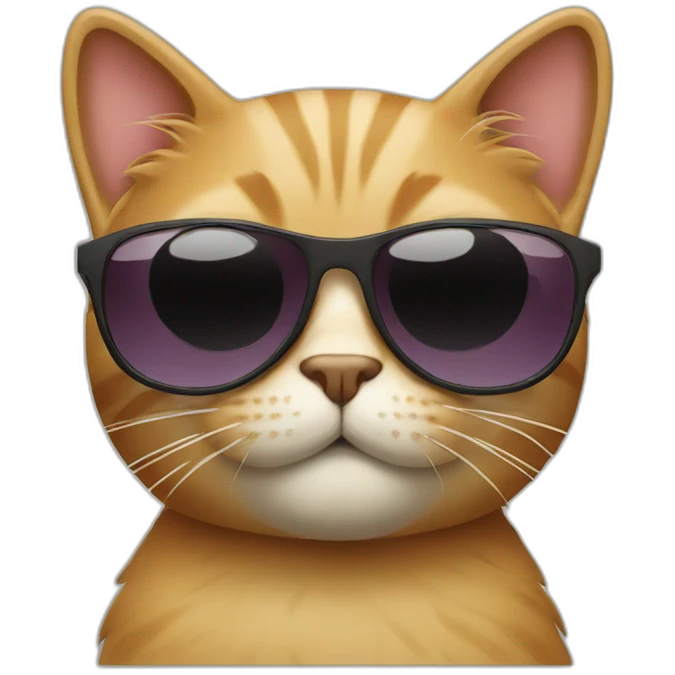 Cat with sunglasses emoji