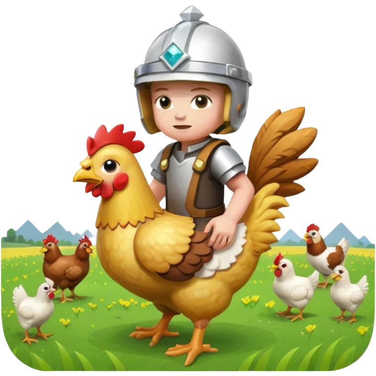Minecraft chicken jockey emoji