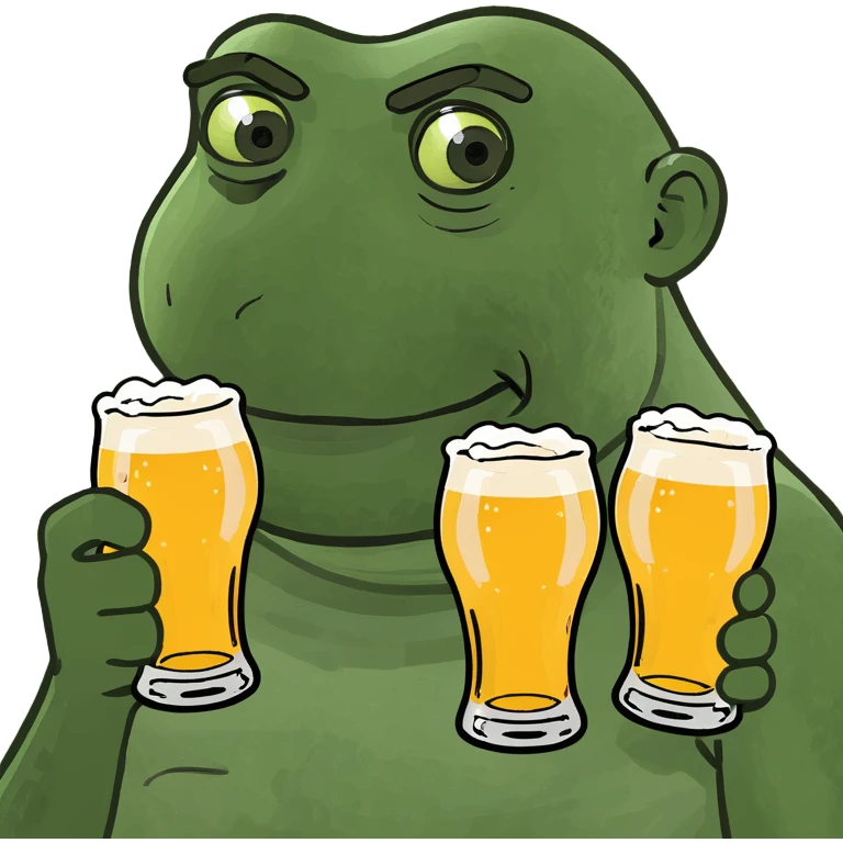 Make this guy holding 4 beers  emoji