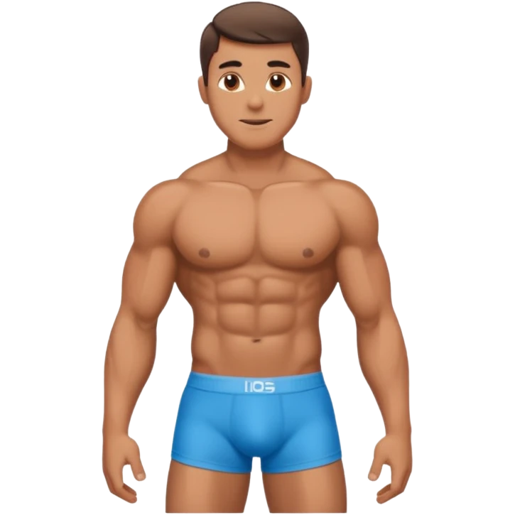 shirtless hot man only in underwear emoji
