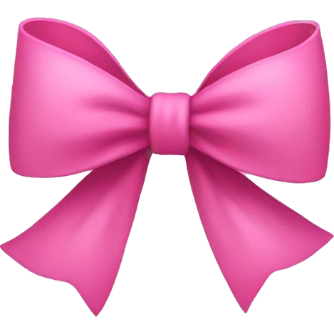 Pink bow emoji