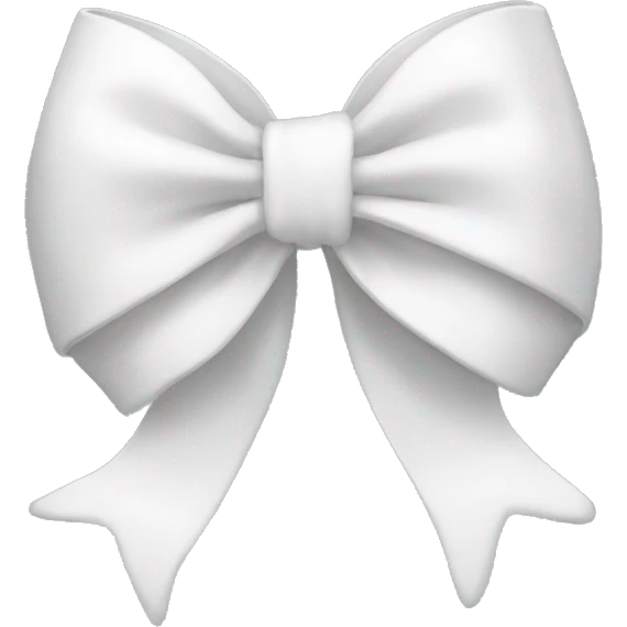 white bow emoji