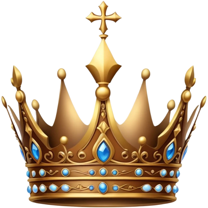 Brown crown emoji