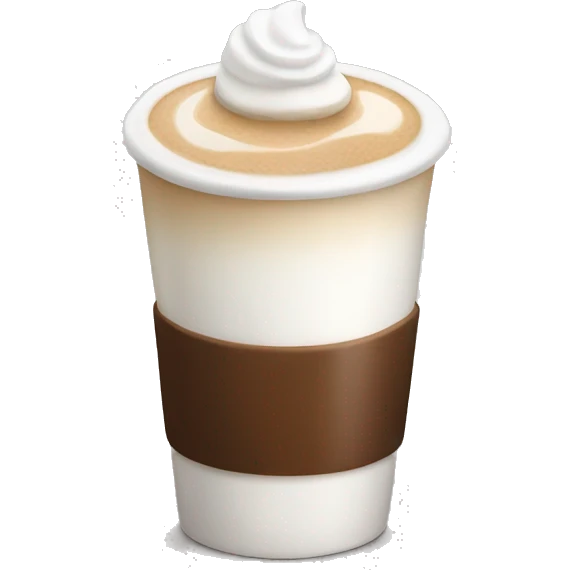 Coffee with milk and ice emoji