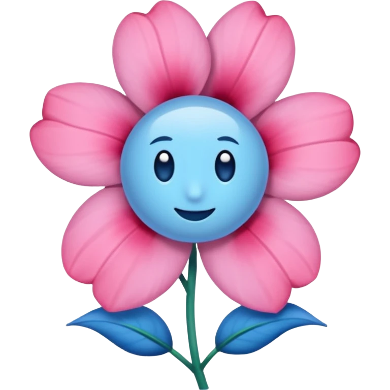 Apena faça uma Flor de uma cor azul q nem uma rosa mucha emoji