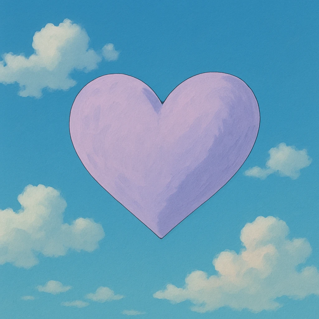 Light purple heart emoji