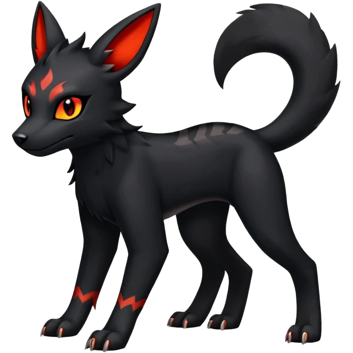 Salandit-Umbreon-Litten-Houndour-Hybrid (Full body) emoji