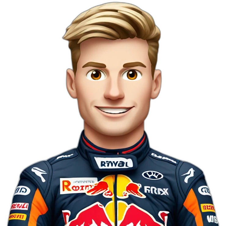 Max Verstappen on the podium emoji