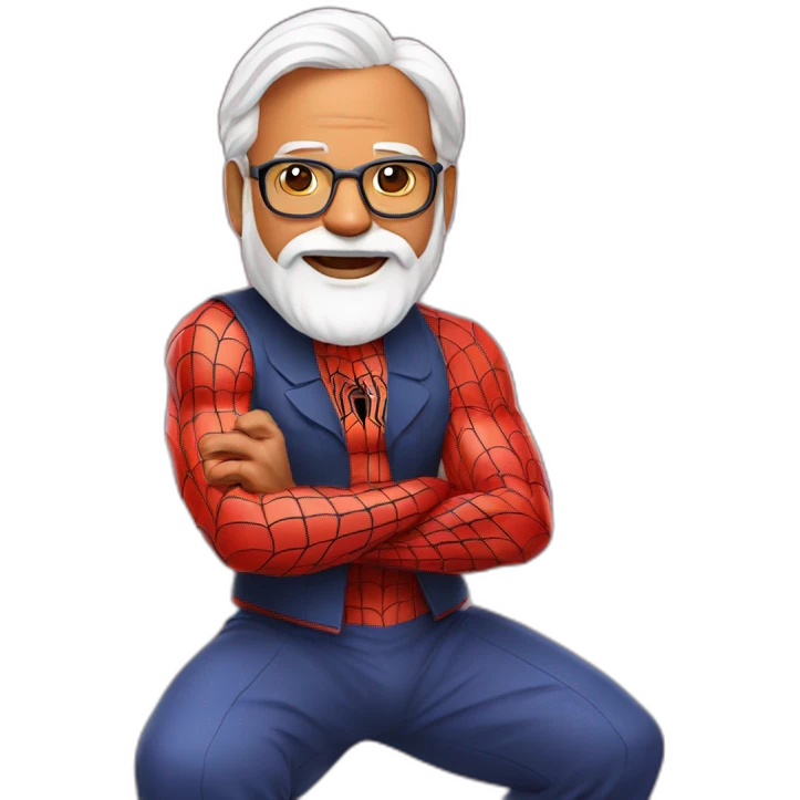 Modi ji spiderman emoji