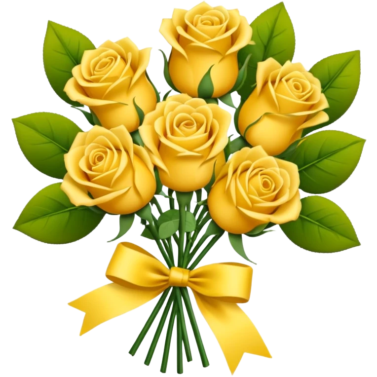 Bouquet of yellow roses emoji