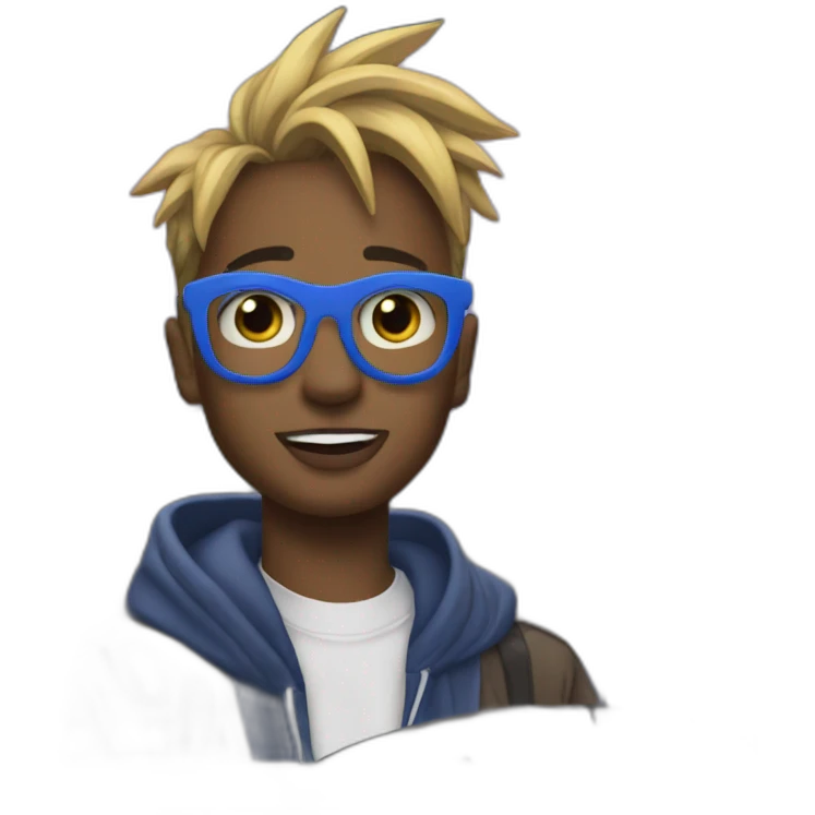 voiture bleu de l’album de juice wrld emoji