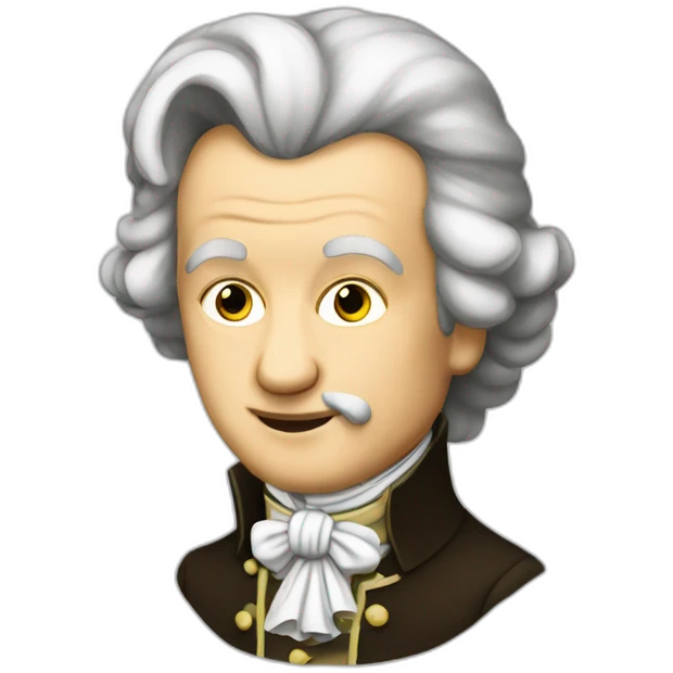Mozart qui fume emoji