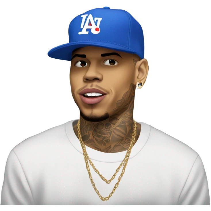 Hyper Realistic Chris Brown forever album  emoji